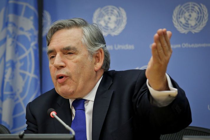 Gordon Brown, sendifulltrí SÞ í menntamálum og fyrrverandi forsætisráðherra Bretlands.