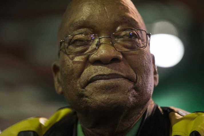 Zuma lét af embætti í febrúar eftir níu ár á valdastóli.