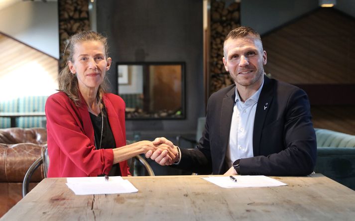 Bragi Bjarnason oddviti Sjálfstæðisflokks og Álfheiður Eymarsdóttir oddviti Áfram Árborg
