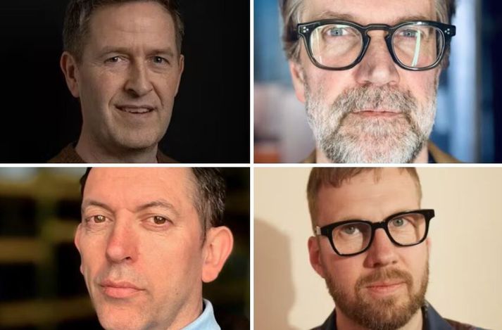 Gunnar Björn Guðmundsson, Þorsteinn Bachmann, Jonathan Devaney og Hafsteinn Gunnar Sigurðsson.