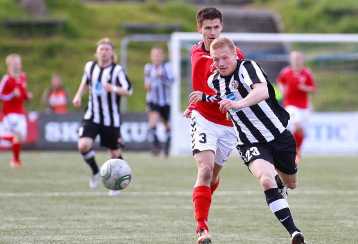 Guðjón Baldvinsson á ferðinni í Gundadalnum í kvöld.