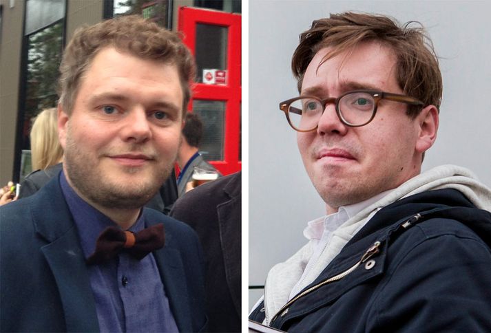 Jón Mýrdal og Jóhann Alfreð halda uppi stuðinu.