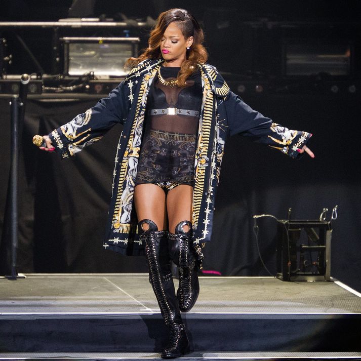 Rihanna  var ekki í essinu sínu á tónleikum í Birmingham.