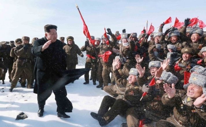 Leiðtogi Norður-Kóreu, Kim Jong-un.