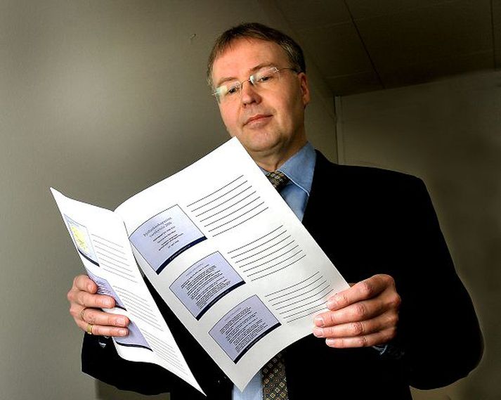 Þorsteinn Þorgeirs­son Skrifstofu­stjóri efnahags­skrifstofu kynnti nýja þjóðhagsspá í gær.