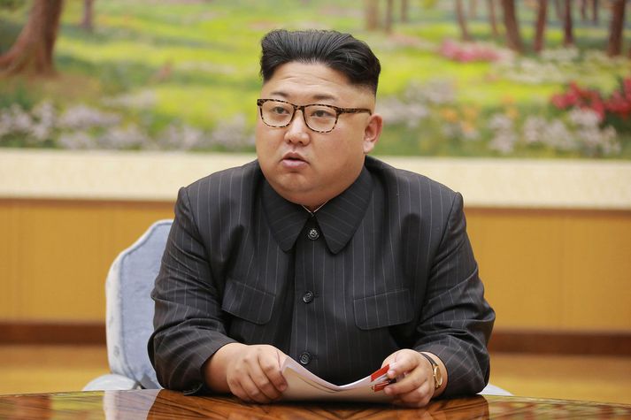 Kim Jong-un, einræðisherra Norður-Kóreu.