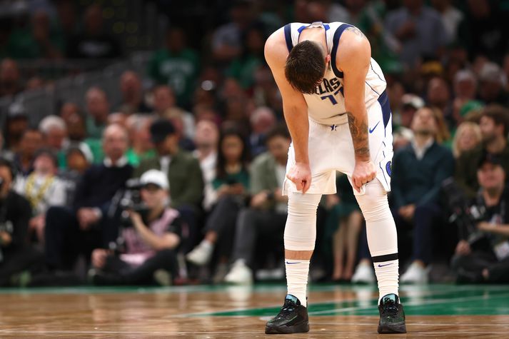 Luka Doncic var alveg sprunginn undir það síðasta.