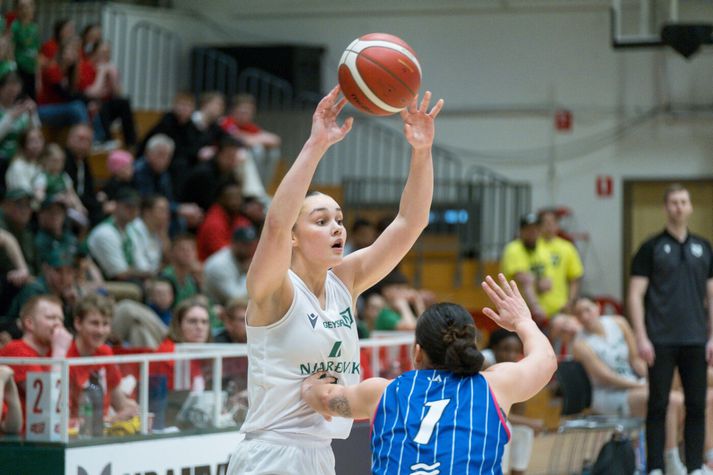 Hulda María Agnarsdóttir og stöllurí Njarðvík eru einum sigri frá sæti í úrslitum um Íslandsmeistaratitilinn.