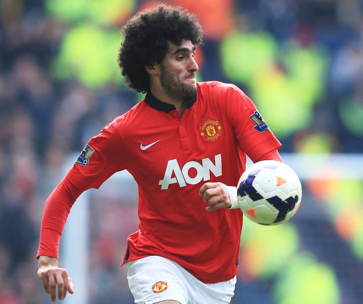 Marouane Fellaini hefur átt erfitt uppdráttar á Old Trafford.