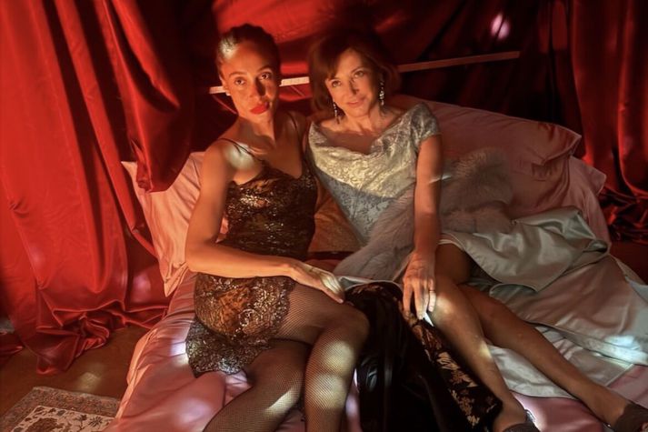 Adwoa Aboah og Dorrit glæsilegar á Sikiley.