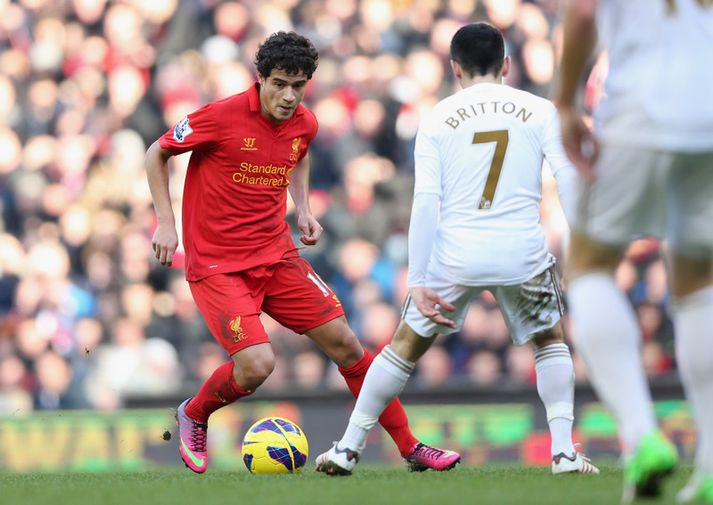 Coutinho í leik með Liverpool