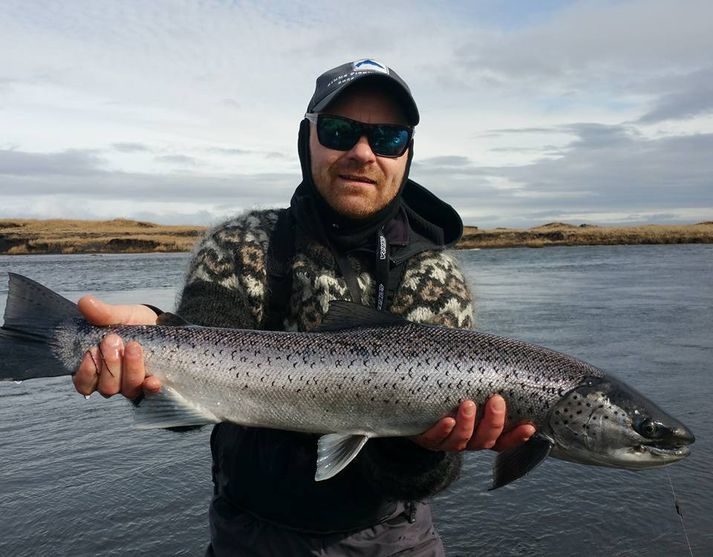 Heiðar Logi með flottan birting úr Eldvatni.