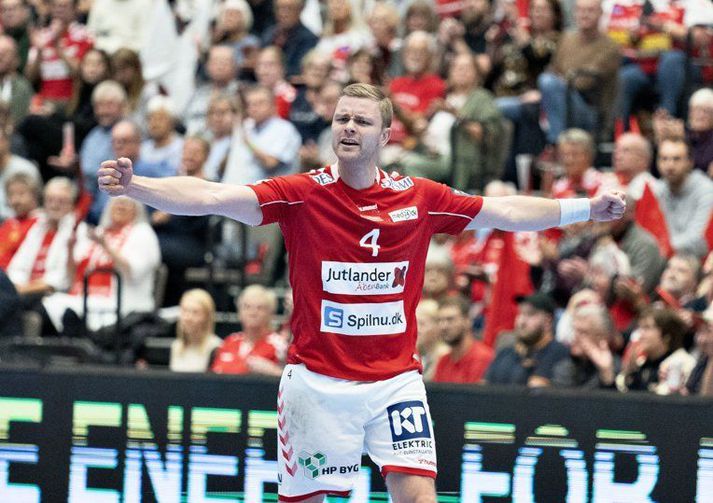 Aron Pálmarsson og félagar hans eru á toppi dönsku úrvalsdeildarinnar í handbolta.