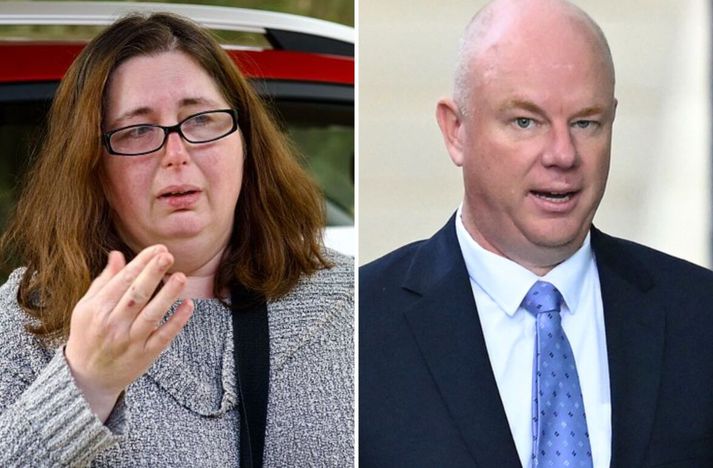Erin og Simon skildu að borði og sæng árið 2015 en voru áfram í sambandi.