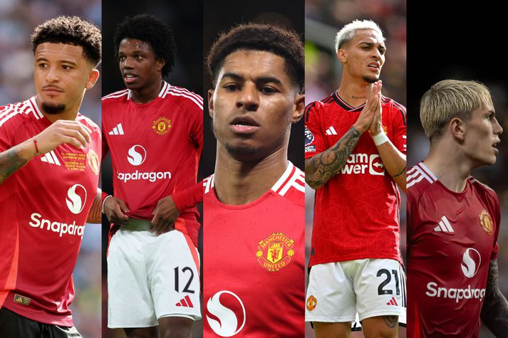 Jadon Sancho, Tyrell Malacia, Marcus Rashford, Antony og Alejandro Garnacho eru allir fáanlegir fyrir rétt verð.