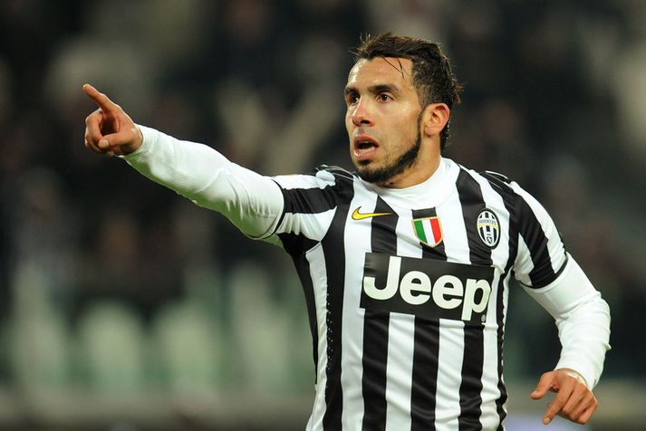 Carlos Tevez í leik með Juventus.