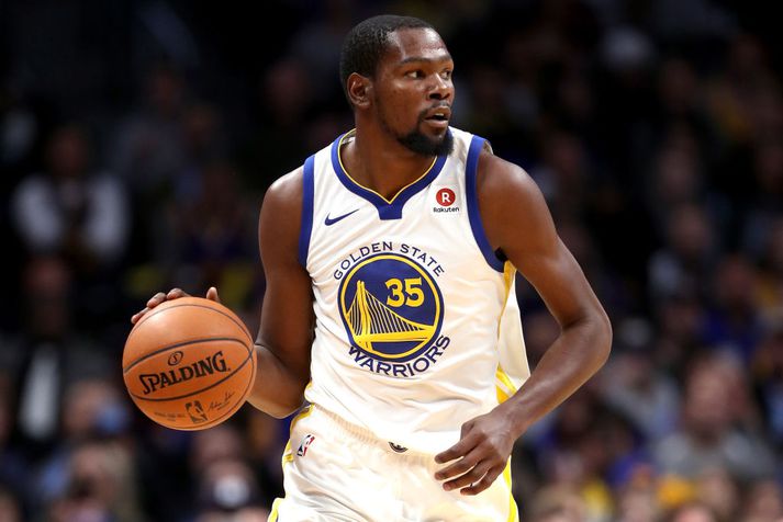 Kevin Durant í leiknum í nótt