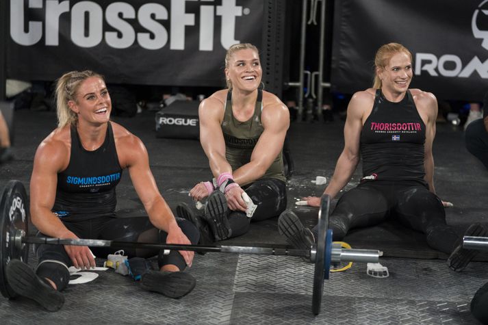 Þrjár helstu CrossFit konur landsins, Sara, Katrín Tanja og Annie Mist. 