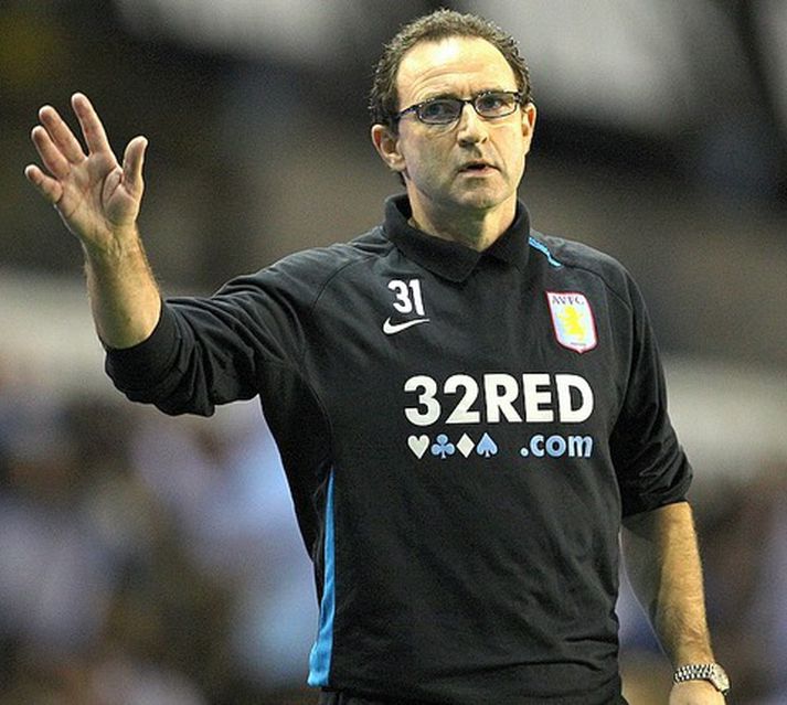 Martin O'Neill, stjóri Aston Villa.