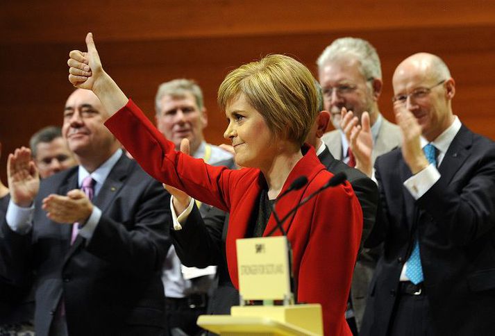 Nicola Sturgeon, fyrsti ráðherra skosku heimastjórnarinnar.