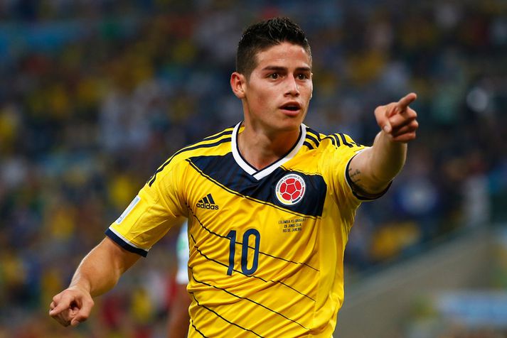 James Rodriguez er kominn með fimm mörk á HM í Brasilíu.