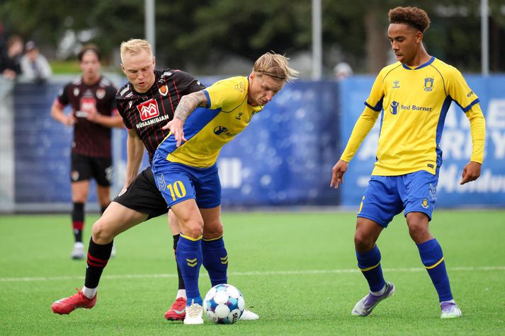 Daníel og Daniel í fyrri leiknum, Hafsteinsson og Wass.