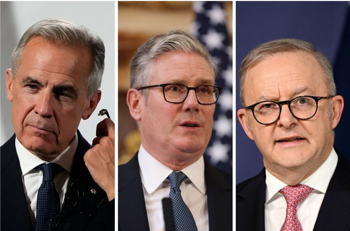 Carney, Starmer og Albanese.