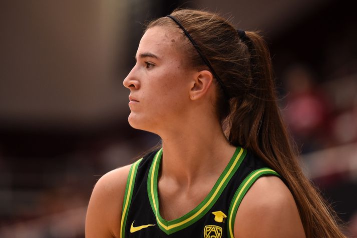 Sabrina Ionescu var góður vinur Kobe Bryant og fékk góð ráð frá honum.