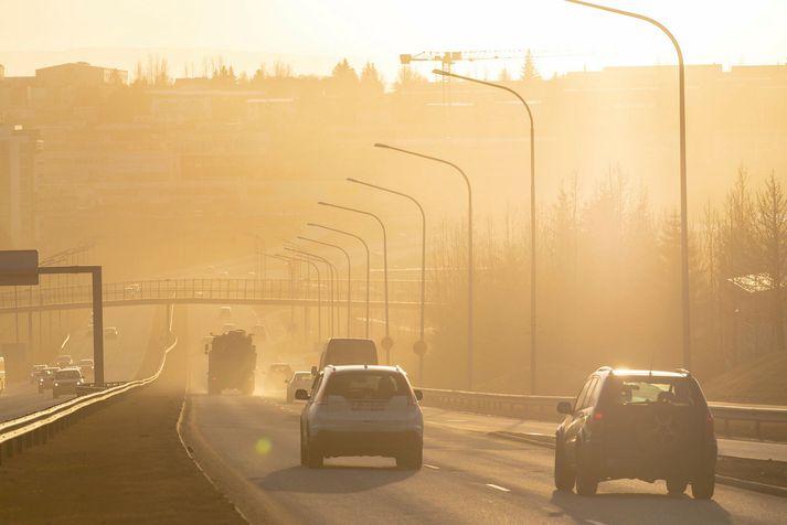 Mynd úr safni. Svifryk mælist hátt á höfuðborgarsvæðinu í dag.