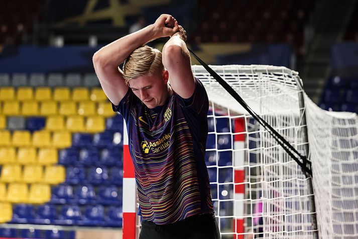 Viktor Gísli Hallgrímsson nýtur lífsins hjá spænska stórveldinu Barcelona.