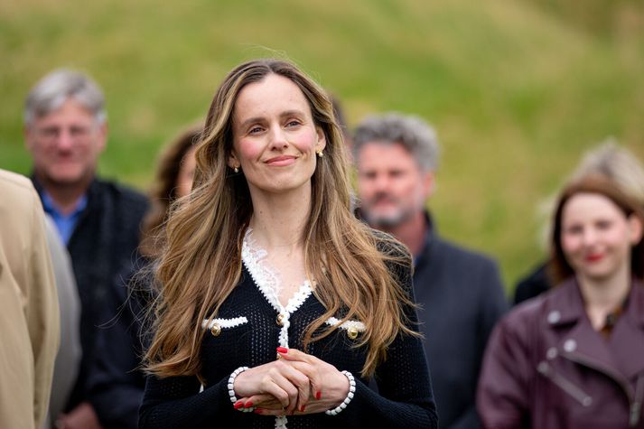Hildur Björnsdóttir kynnti meirihlutasamstarf Sjálfstæðisflokks, Viðreisnar og Miðflokks þann 27. maí síðastliðinn í Viðey. 