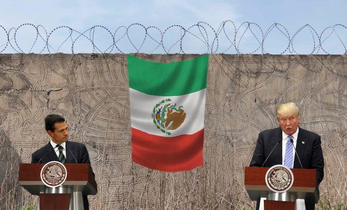 Enrique Pena Nieto, forseti Mexíkó, og Donald Trump, verðandi forseti Bandaríkjanna.