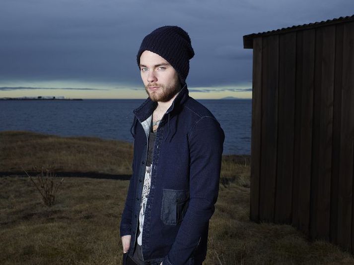 Ásgeir Trausti var hálftíma frá því að lenda í slysinu í Austin.