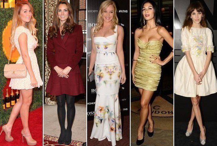 Lauren Conrad, Kate Middleton, Abbie Cornish, Nicole Scherzinger og Alexa Chung.