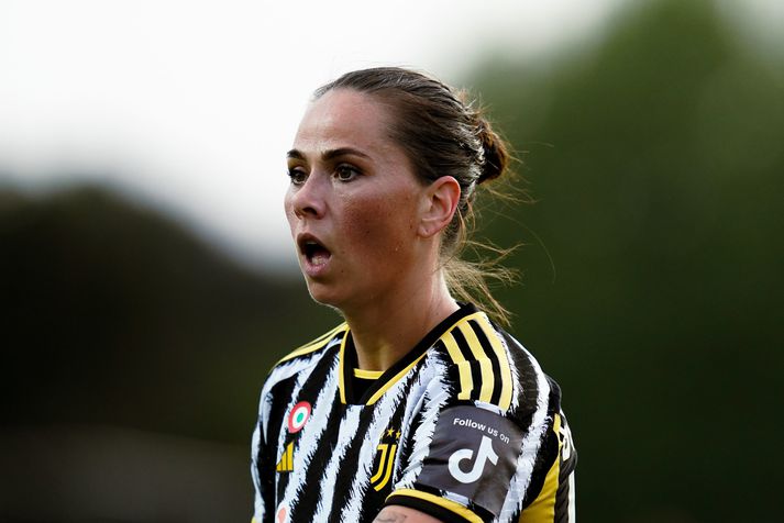 Sara Björk í leik með Juventus.