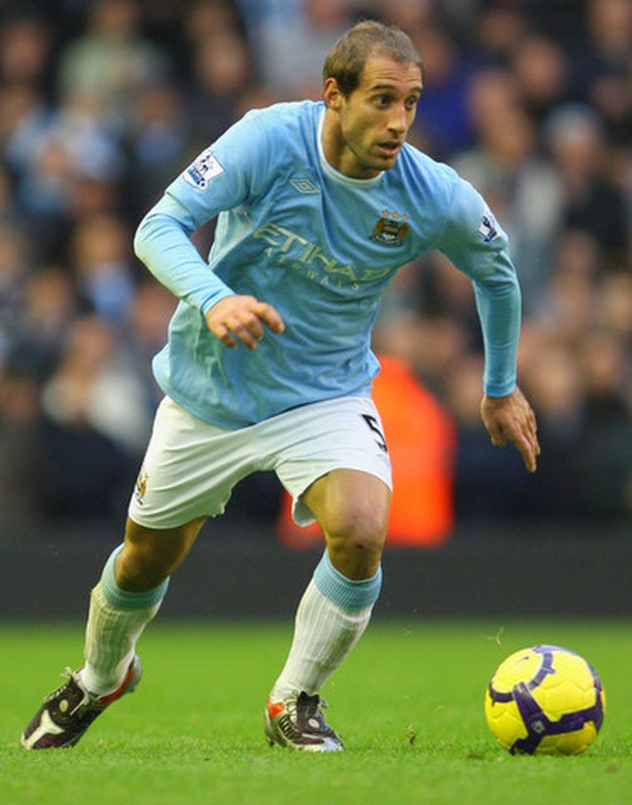 Pablo Zabaleta í leik með Manchester City.
