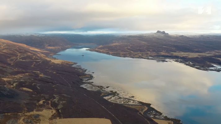 Horft inn Þorskafjörð.