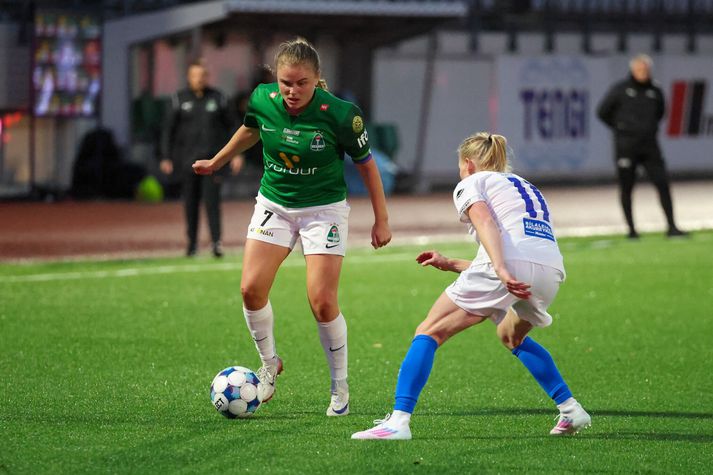 Það styttist væntanlega í að Agla María Albertsdóttir taki aftur við skildinum sem fyrirliði Íslandsmeistara Breiðabliks.