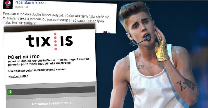 Justin Bieber kemur fram 9. september í Kórnum.