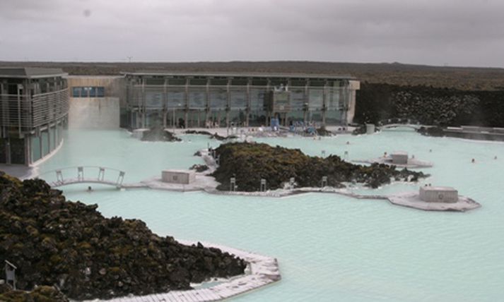 Bláa lónið.
