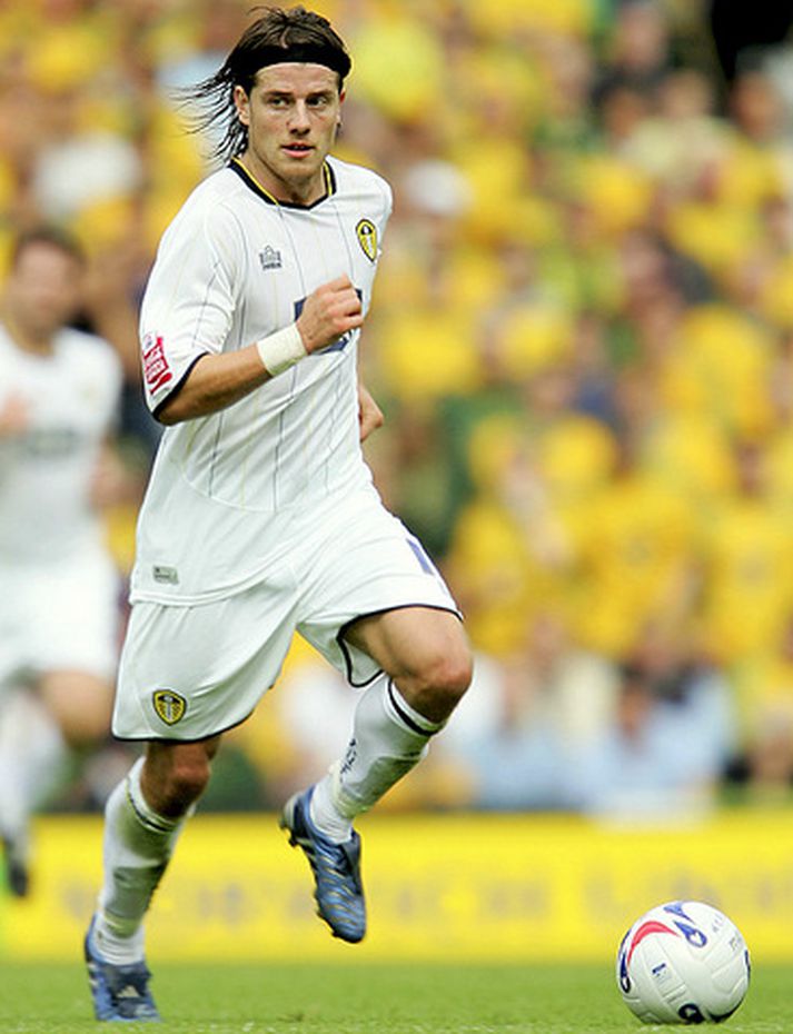 Gylfi Einarsson í leik með Leeds árið 2005.