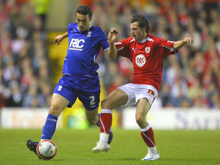Stephen Kelly, til vinstri, í leik með Birmingham.