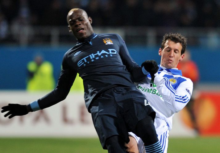 Mario Balotelli í leiknum í gær.