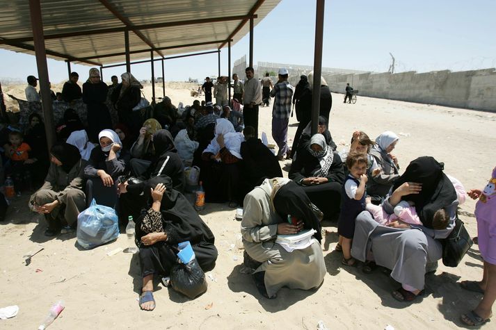 Fjöldi Palestínumanna er á hrakhólum.