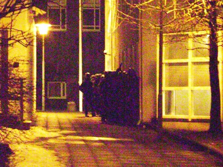 Sérsveitin við æfingar í gærkvöldi