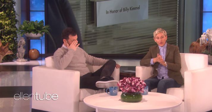 Ellen og Jimmy Kimmel eru góðir vinir.
