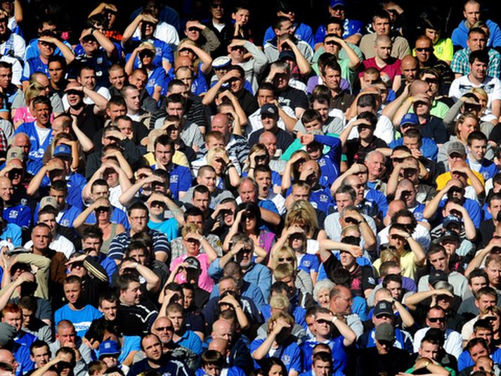 Stuðningsmenn Everton.
