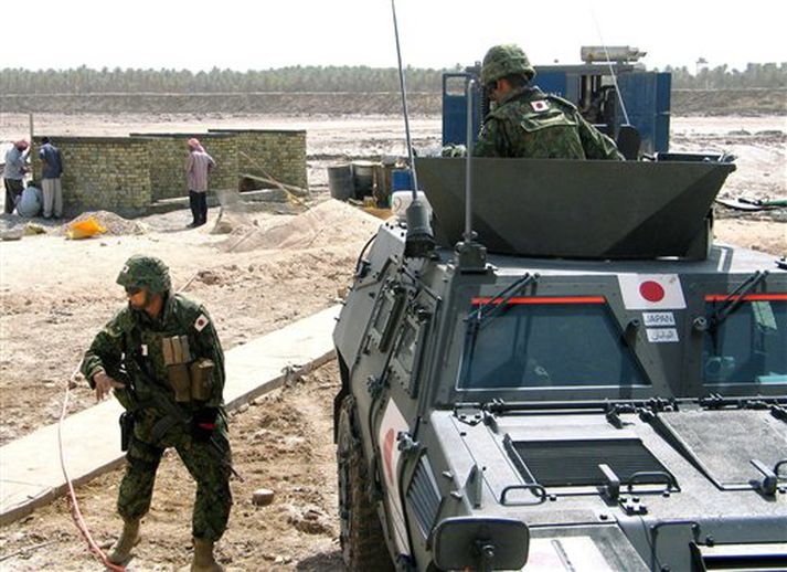 Sveitir úr japanska landvarnarliðinu hafa starfað við uppbyggingu í Írak frá árinu 2004.