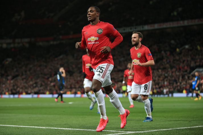 Ighalo fagnar einu af fjórum mörkum sínum fyrir United.