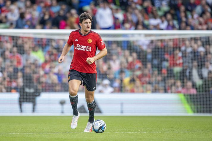 Harry Maguire verður áfram í herbúðum Manchester United.